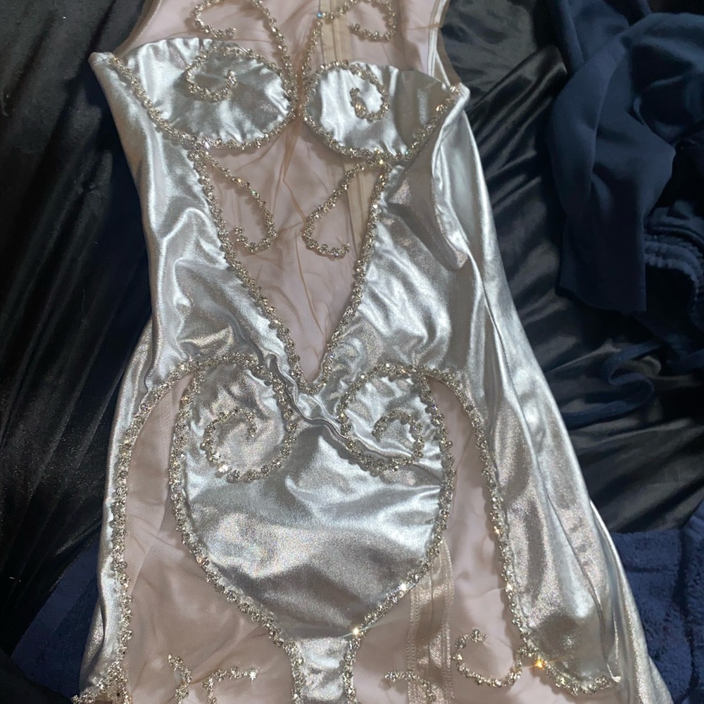 Elegant Silver Dress